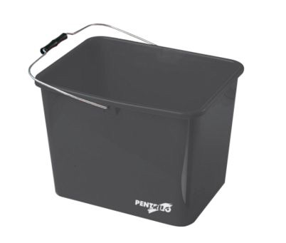 Balde plástico Brico 14 L com grelha de plástico