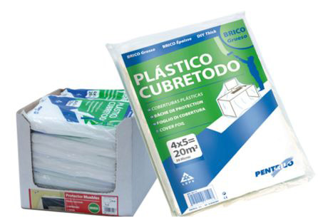 Cobertura plástica 4x5 m BRICO Grossa LDPE