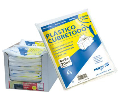 Cobertura plástica 4x5 m BRICO  Fino HDPE